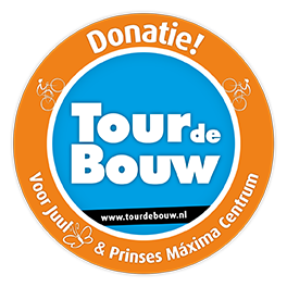 Donatie Tour de Bouw voor Prinses Máxima Centrum